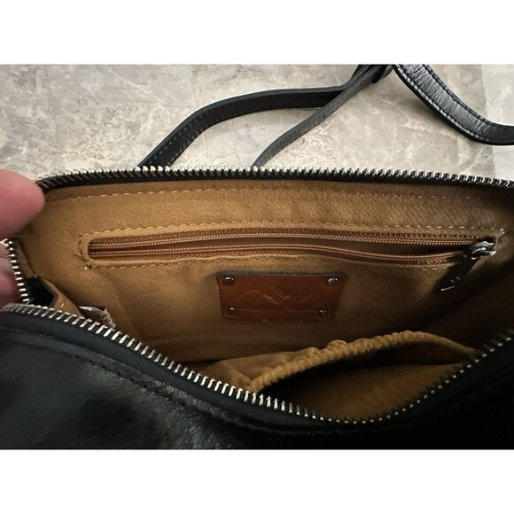 Patricia Nash Alessa Leather Crossbody Purse Bag Black - Picture 7 of 9